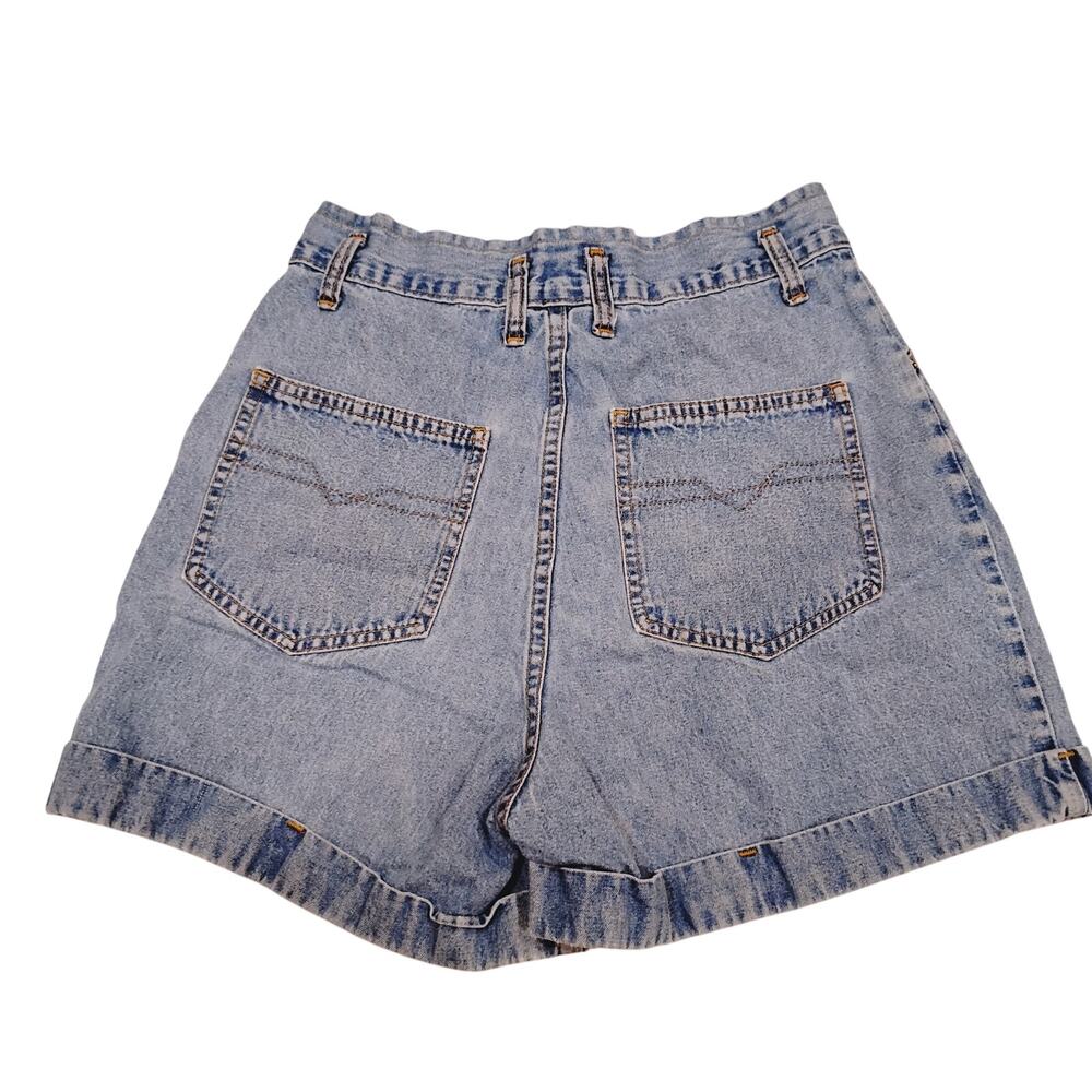 VTG Sostanza Contemporary Apparel Women’s Cuffed Jean Shorts Size 7/8 Y2K 27" - Picture 2 of 7